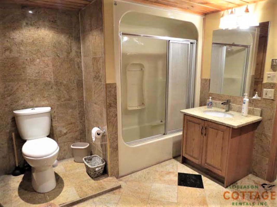Bathroom #4 is located on lower level